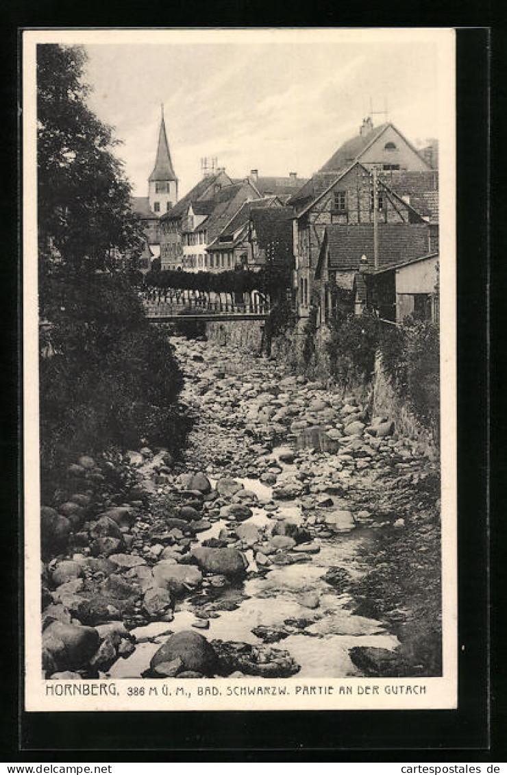 AK Hornberg /Bad. Schwarzwald, Partie An Der Gutach  - Hornberg