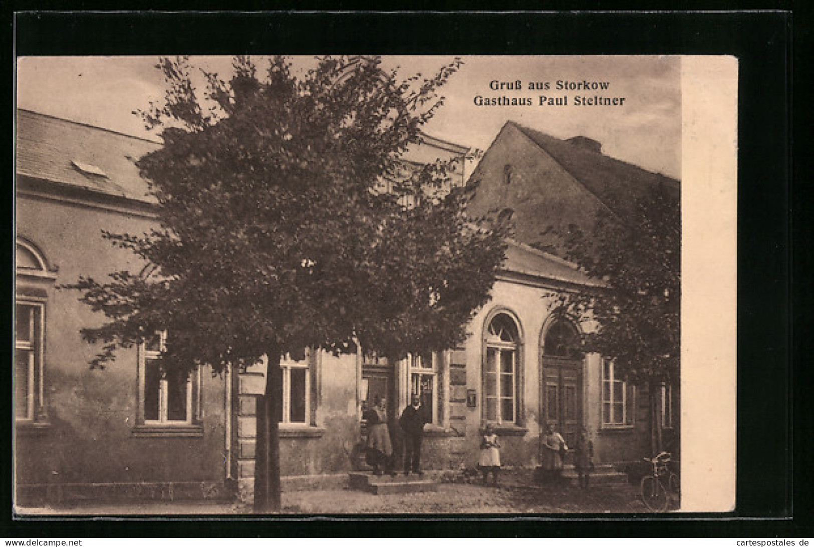 AK Storkow, Gasthaus Von Paul Steltner  - Storkow