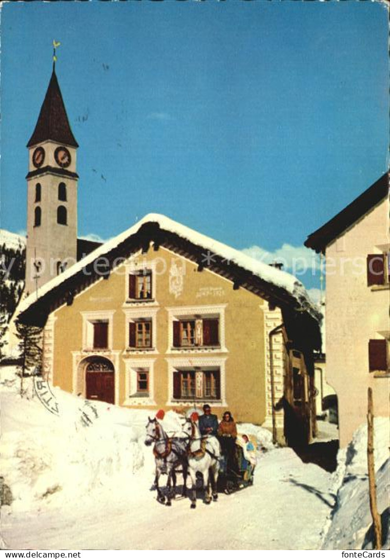 12458374 Engadin GR Schlittenfahrt  St Moritz - Andere & Zonder Classificatie