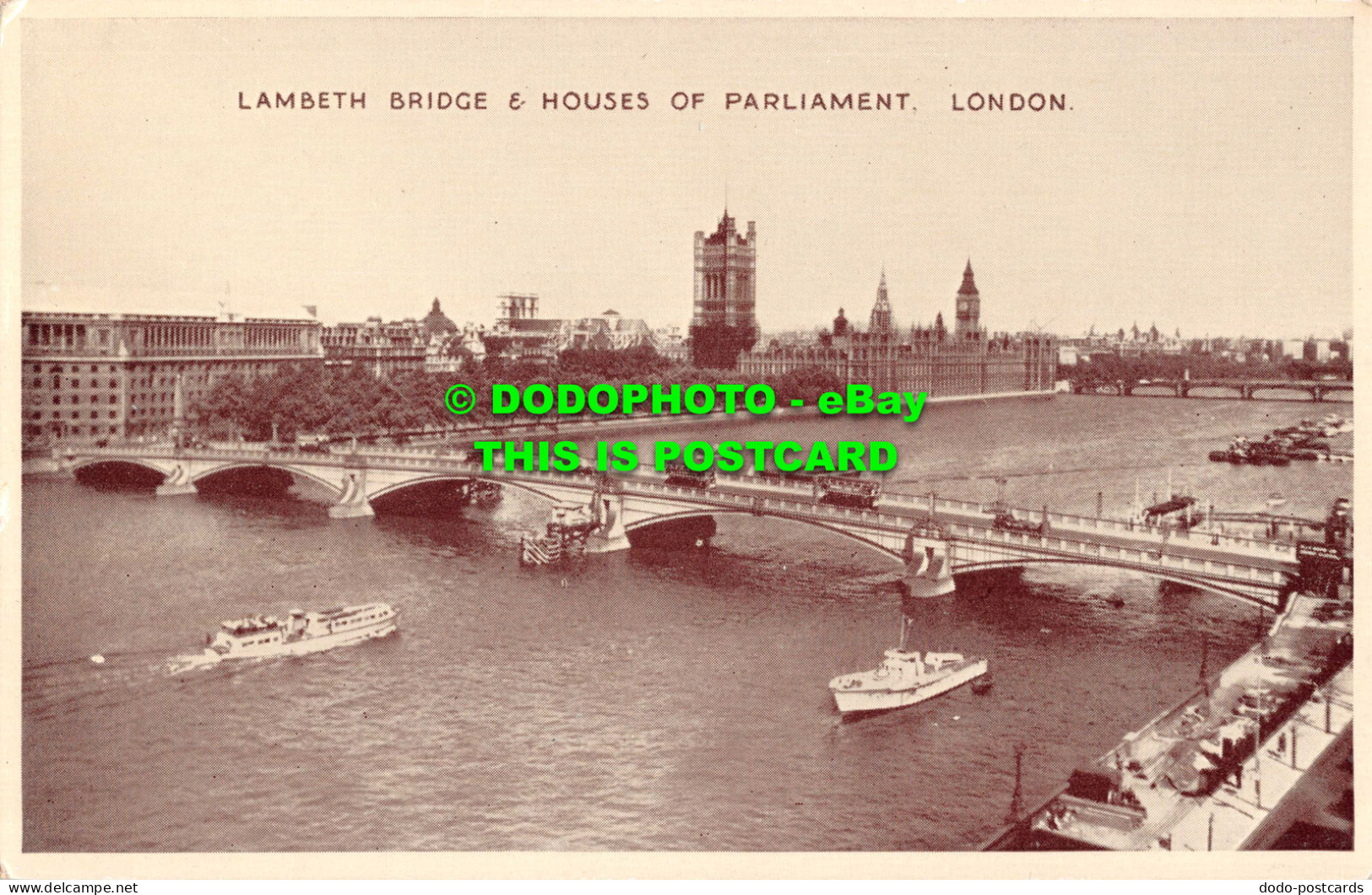 R545441 London. Lambeth Bridge And Houses Of Parliament. E. T. W. Dennis - Sonstige & Ohne Zuordnung