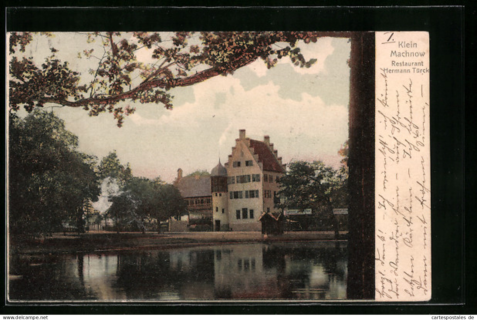 AK Klein Machnow, Restaurant Hermann Türck Mit Parkanlage  - Kleinmachnow