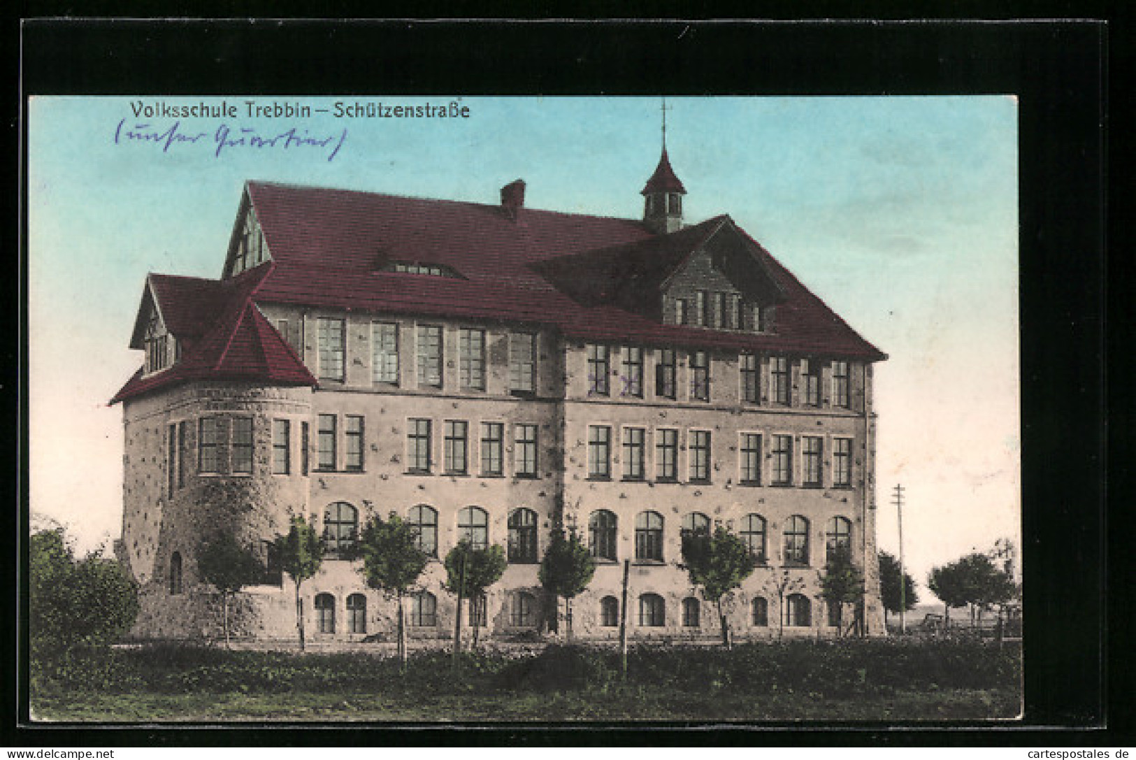 AK Trebbin, Volksschule, Schützenstrasse  - Trebbin