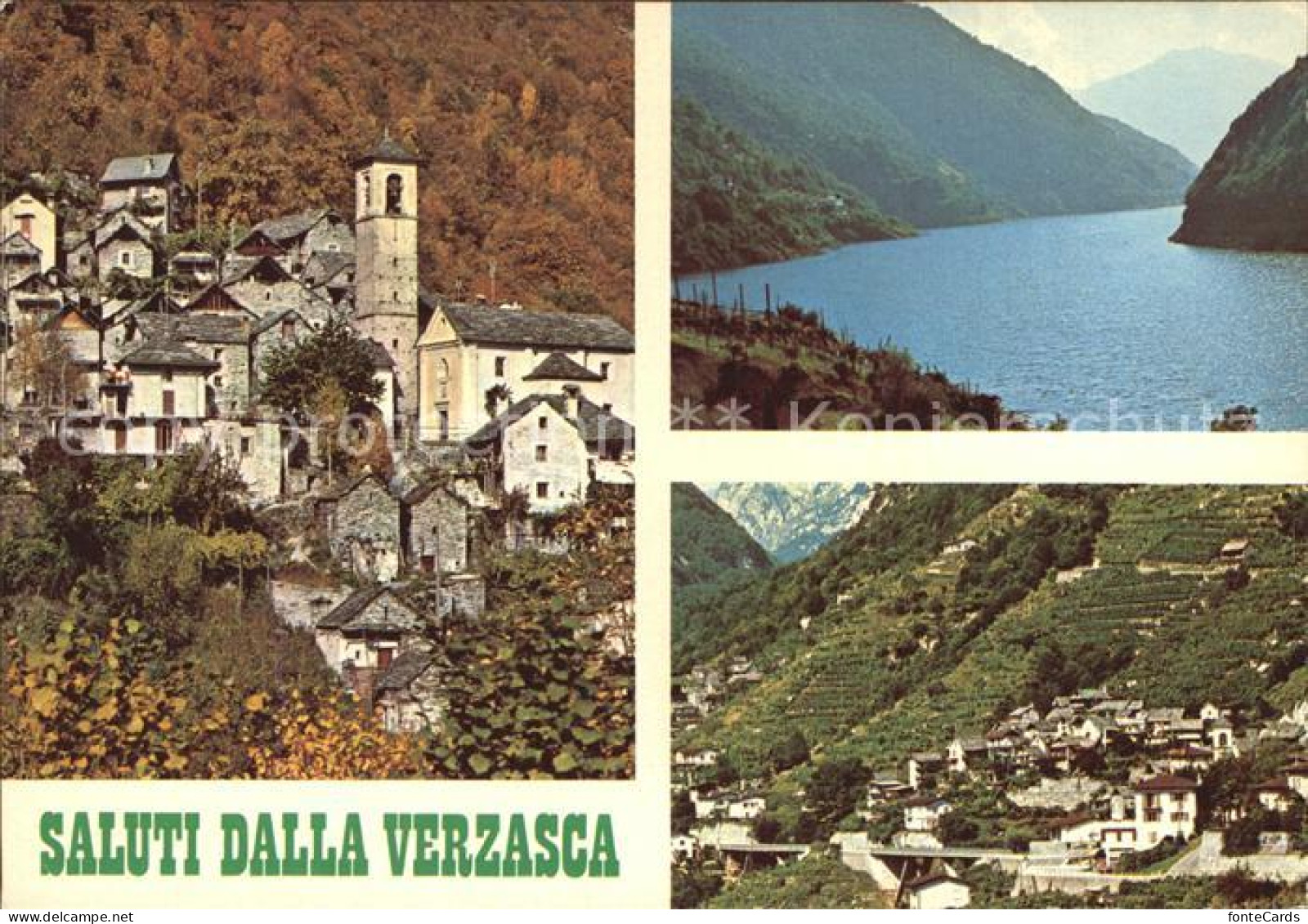 12457814 Verzasca Bergdorf Kirche Panorama Locarno - Andere & Zonder Classificatie