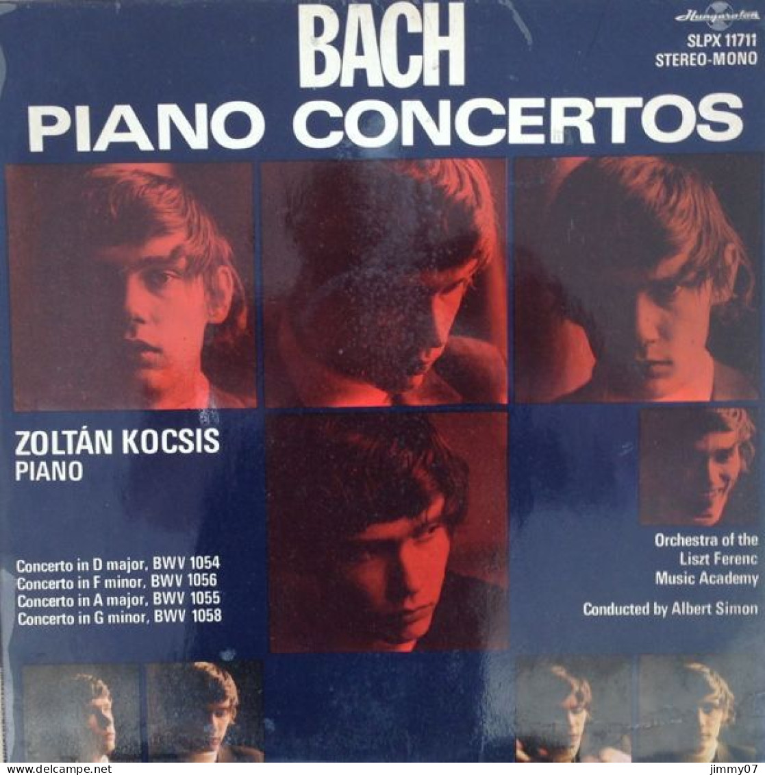 Bach - Zoltán Kocsis, Orchestra Of The Liszt Ferenc Music Academy, Albert Simon - Piano Concertos (LP) - Clásica