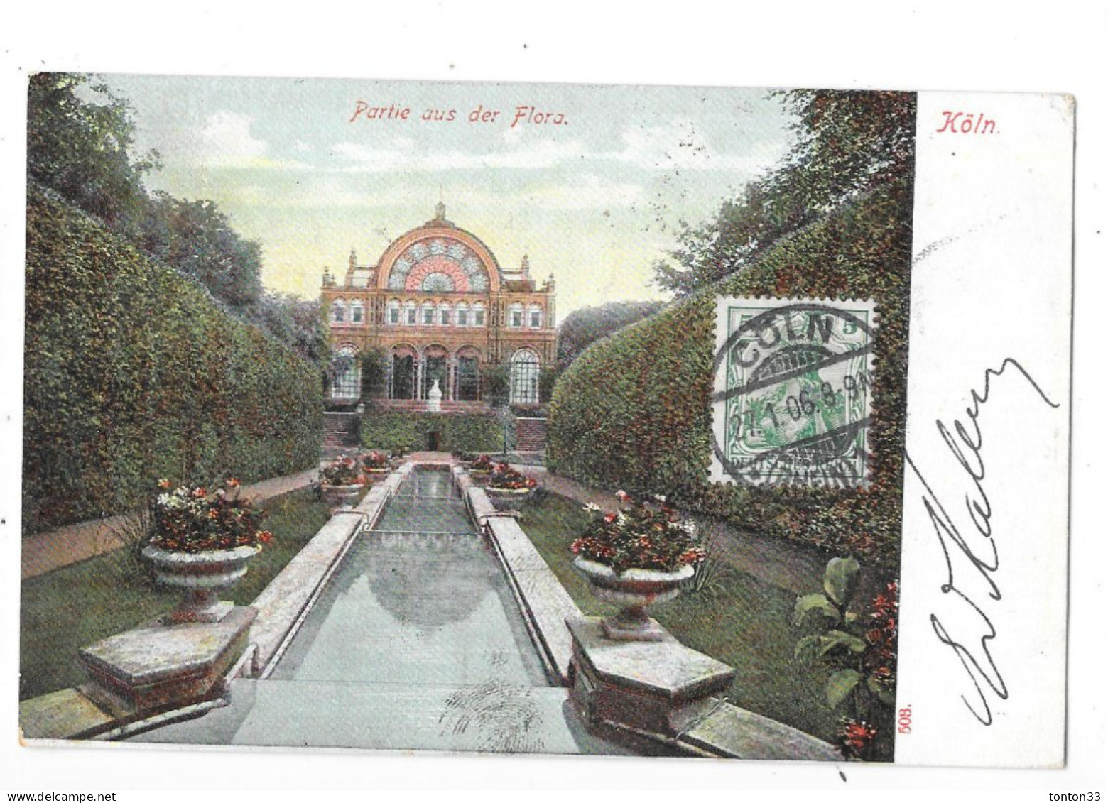 KOLN - ALLEMAGNE - CPA COLORISEE De 1906 - Partie Aus Der Flora  - TOUL 7 - - Köln