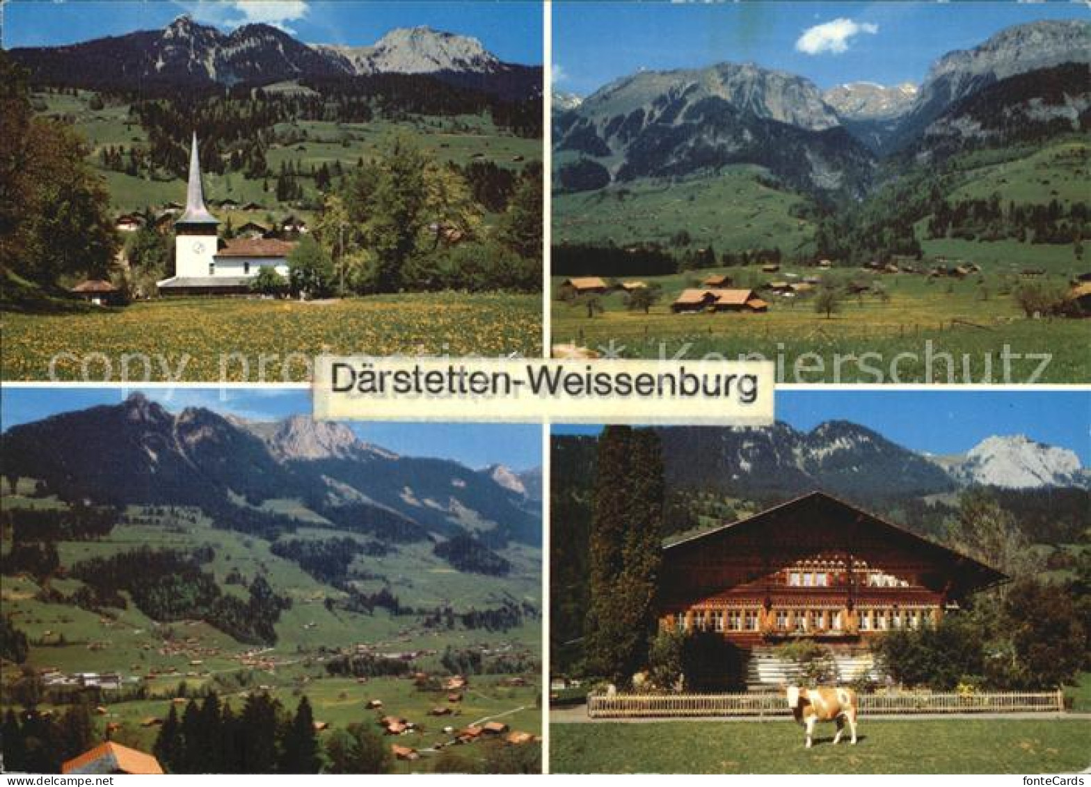 12456931 Daerstetten Simmental Kirche Loherenspitz Stockenfluh Weissenburg Knutt - Autres & Non Classés
