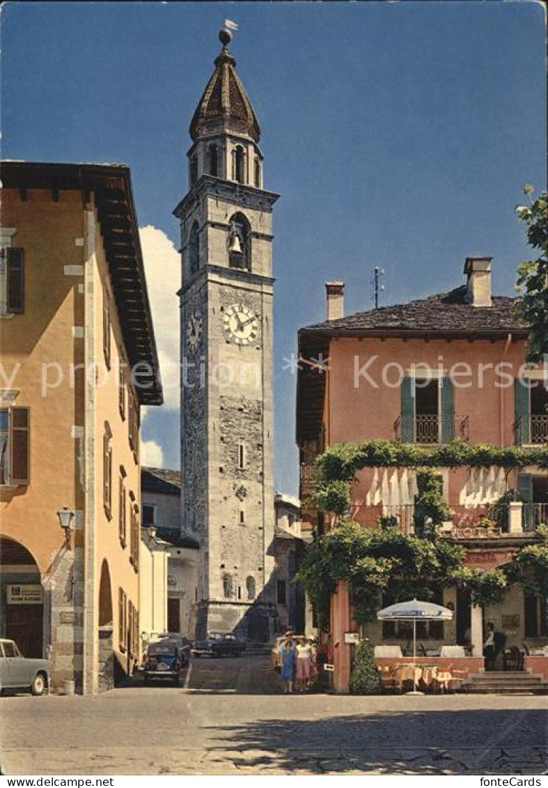 12456888 Ascona TI Dorfpartie Mit Kirche Ascona - Sonstige & Ohne Zuordnung