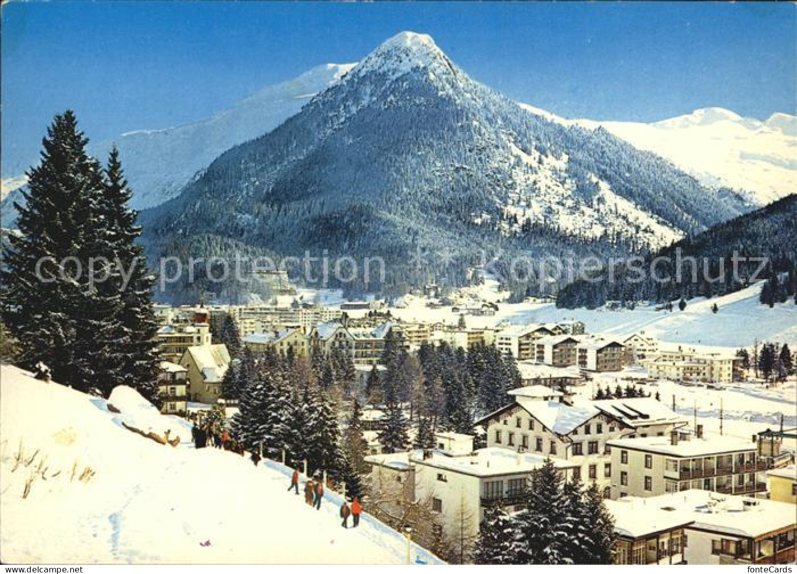 12456884 Davos Dorf GR Mit Blick Auf Seehorn Davos Platz - Autres & Non Classés