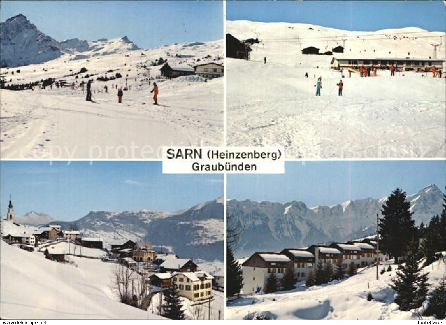 12456870 Sarn Heinzenberg Dultschinas Piz Beverin Bergrestaurant Ortsblick Ferie - Autres & Non Classés