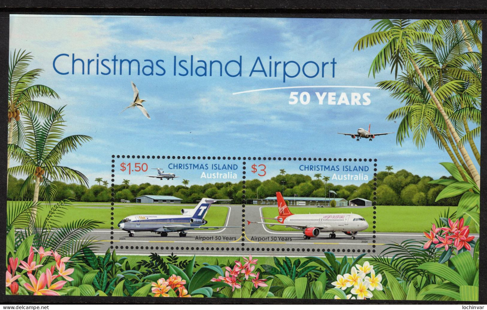 CHRISTMAS Is, 2024 AIRPORT MINISHEET MNH - Christmas Island