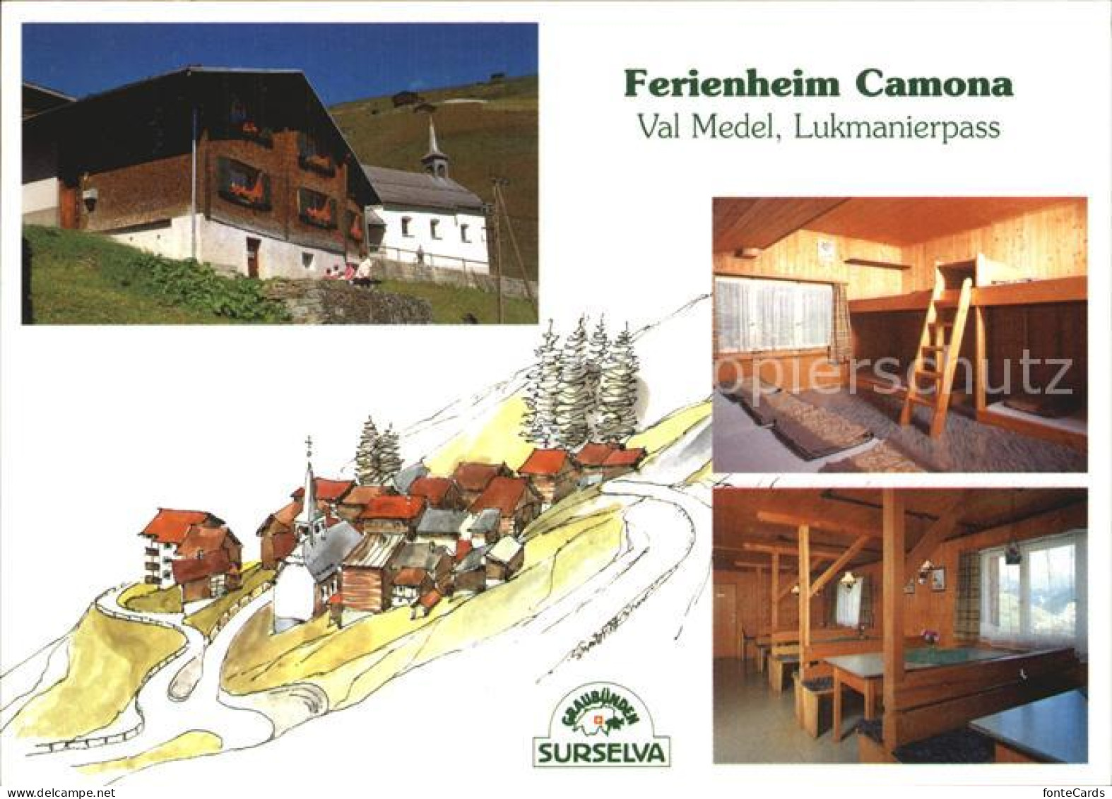 12456843 Curaglia Ferienheim Camona Bettenlager Medel (Lucmagn) - Autres & Non Classés