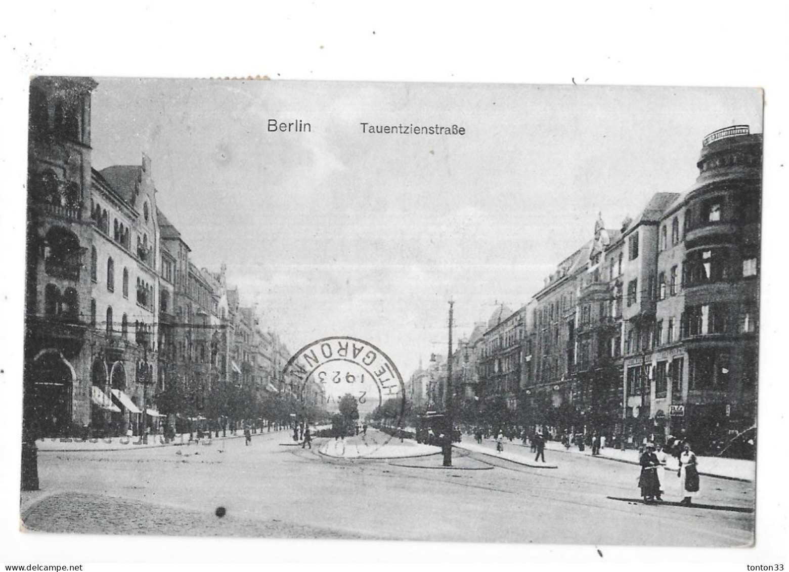 BERLIN - ALLEMAGNE - CPA COLORISEE - TAUENTZIENSTRABE - TOUL 7 - - Andere & Zonder Classificatie