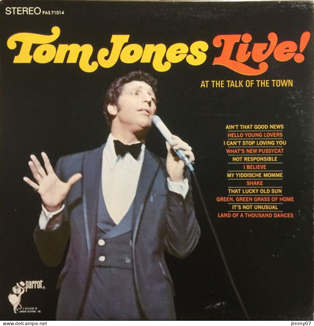 Tom Jones - Tom Jones Live! At The Talk Of The Town (LP, Album) - Disco, Pop