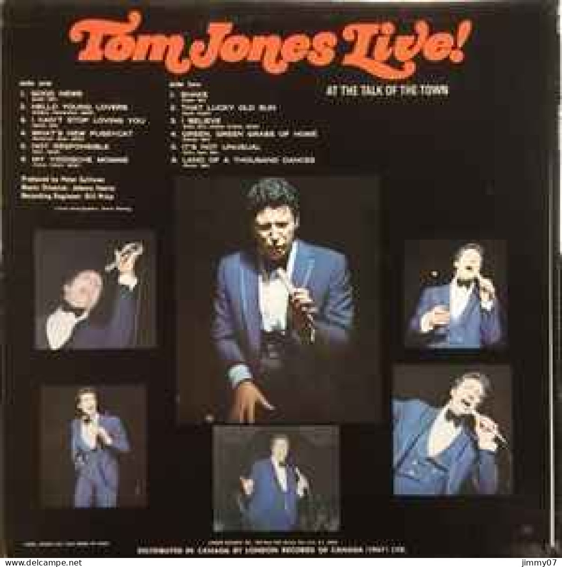 Tom Jones - Tom Jones Live! At The Talk Of The Town (LP, Album) - Disco & Pop