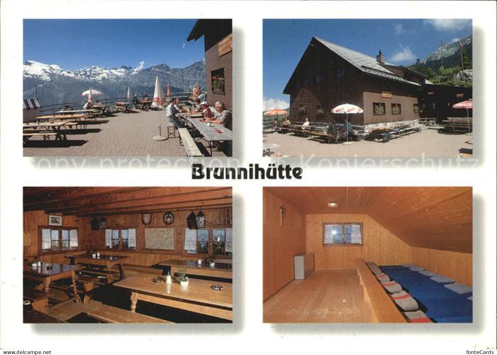 12456804 Brunni Engelberg Brunnihuette Terrasse Gastraum Bettenlager  - Andere & Zonder Classificatie