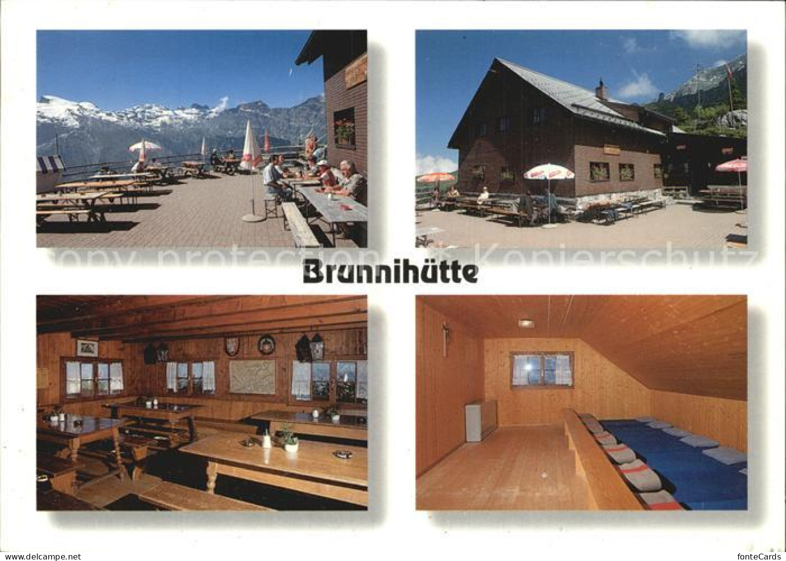 12456804 Brunni Engelberg Brunnihuette Terrasse Gastraum Bettenlager  - Sonstige & Ohne Zuordnung