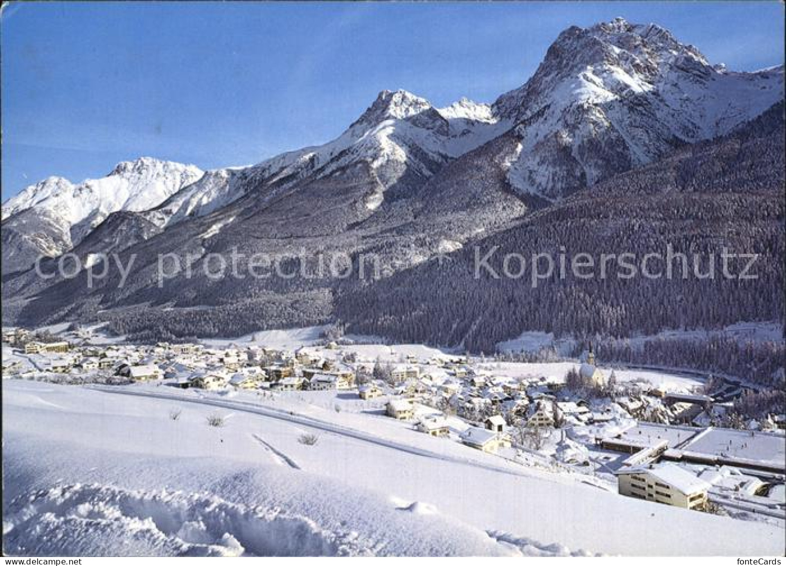 12456194 Scuol Tarasp Vulpera Eisplatz Mit Lischanagruppe Scuol - Sonstige & Ohne Zuordnung