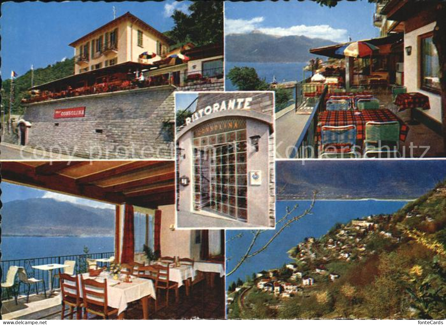 12456181 San Nazzaro Lago Maggiore Albergo Ristorante Hotel Consolina Terrasse P - Other & Unclassified