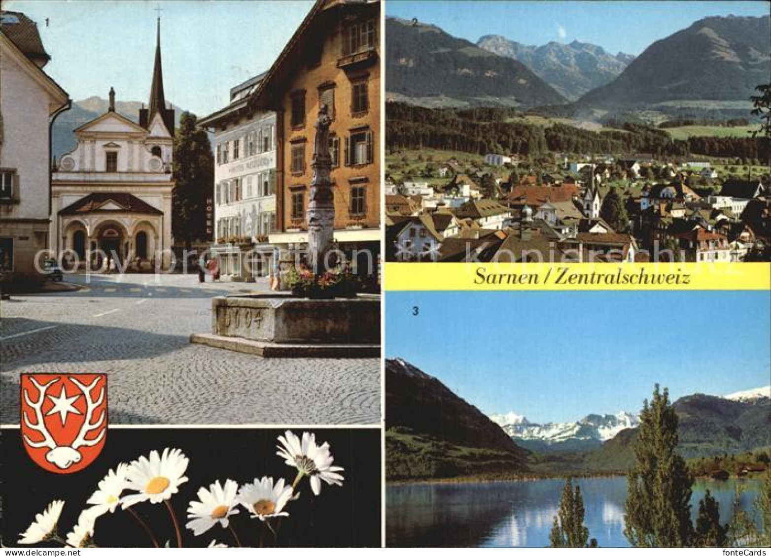 12456141 Sarnen Dorfplatz Melchtalerberge Sarnersee Wetterhorngruppe Sarnen - Sonstige & Ohne Zuordnung