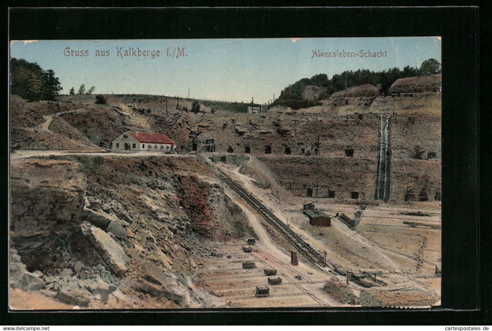 AK Kalkberge I. M., Alvensleben-Schacht, Steinbruch  - Mines