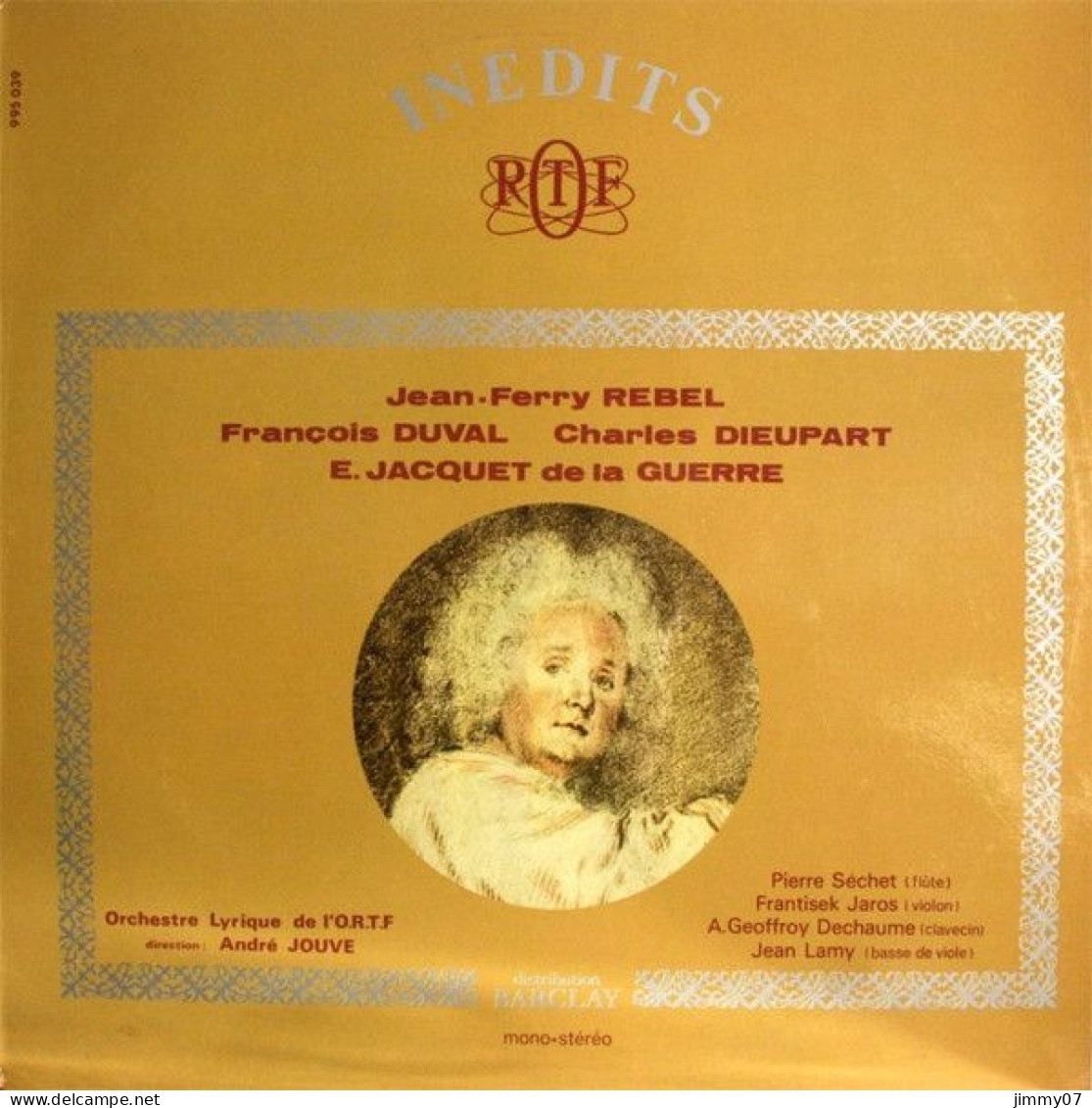 Rebel/Duval /Dieupart / De La Guerre,Jouve - Les Eléments / Sonate Pour Violon / Suite No.3 / Sonate En Ré Mineur (LP) - Klassiekers