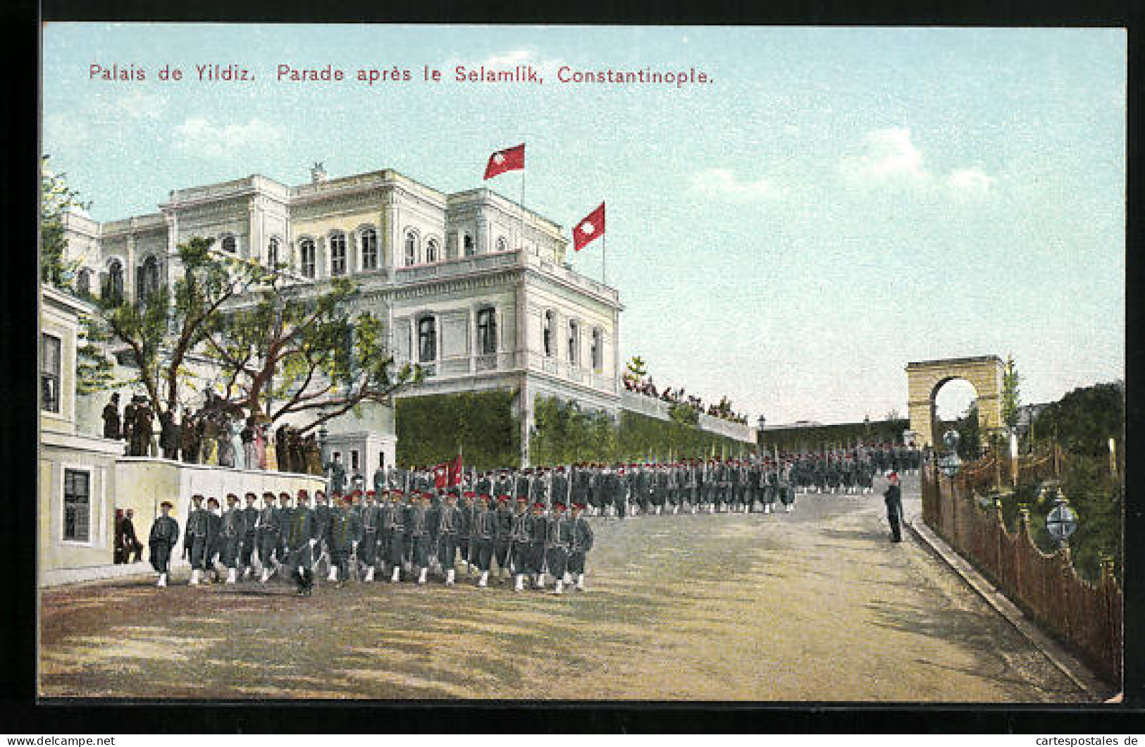 AK Constantinople, Palais De Yildiz, Parade Après Le Selamlik  - Türkei