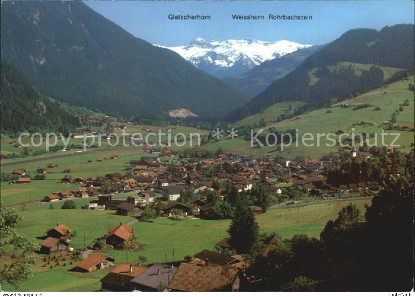 12456114 Zweisimmen Mit Gletscherhorn Weisshorn Rohrbachstein Zweisimmen - Autres & Non Classés