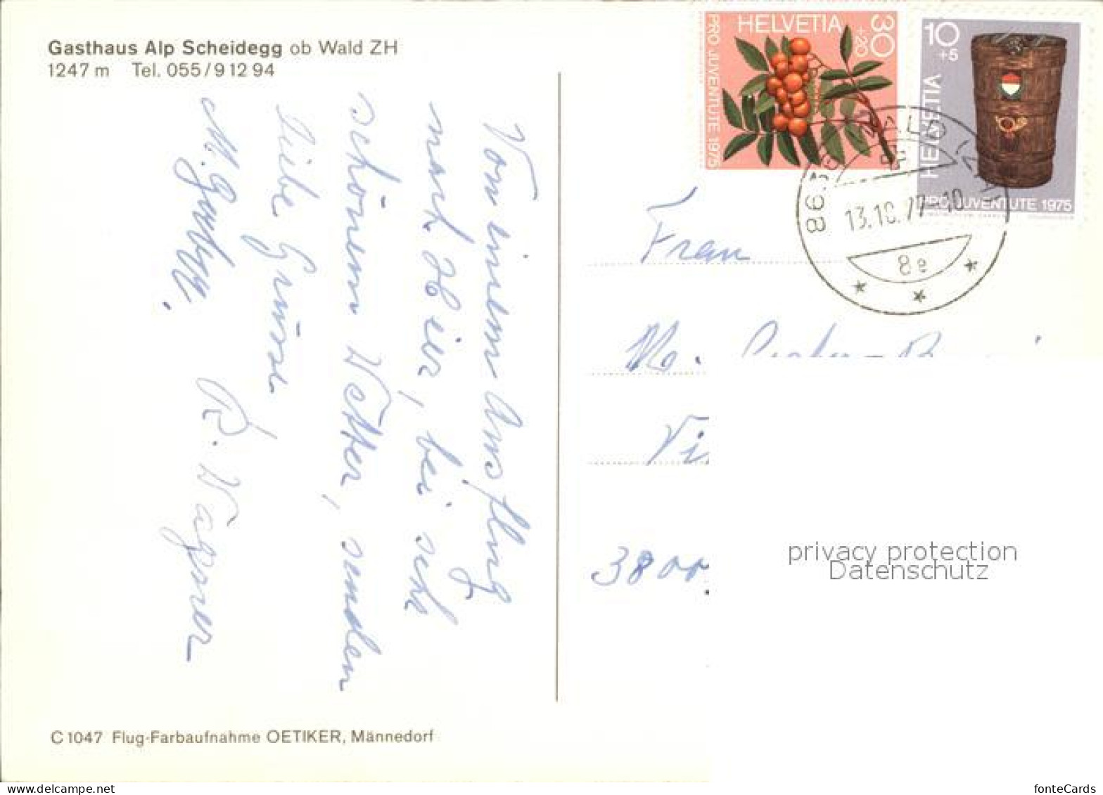 12456098 Wald ZH Gasthaus Alp Scheidegg Wald ZH - Andere & Zonder Classificatie