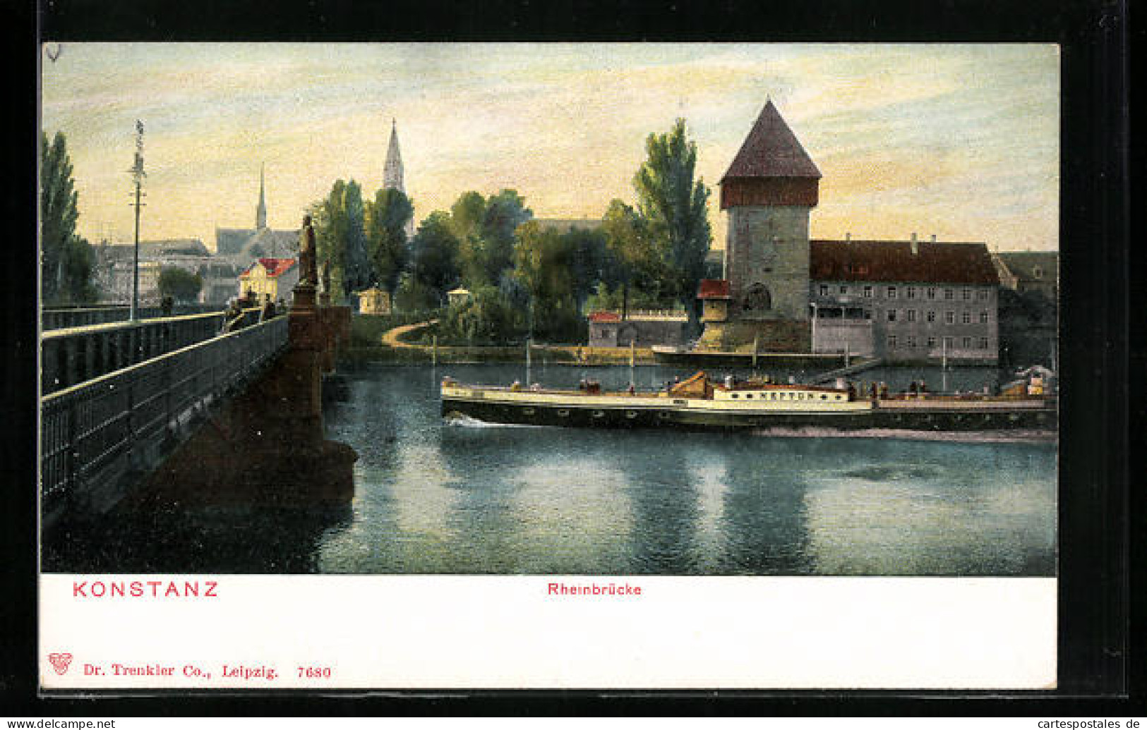 AK Konstanz, Rheinbrücke  - Konstanz