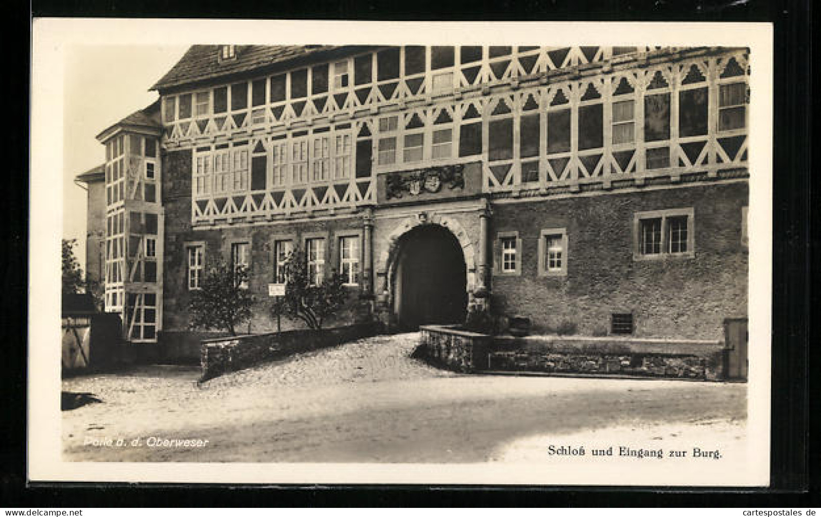 AK Polle A. D. Oberweser, Schloss Und Eingang Zur Burg  - Sonstige & Ohne Zuordnung