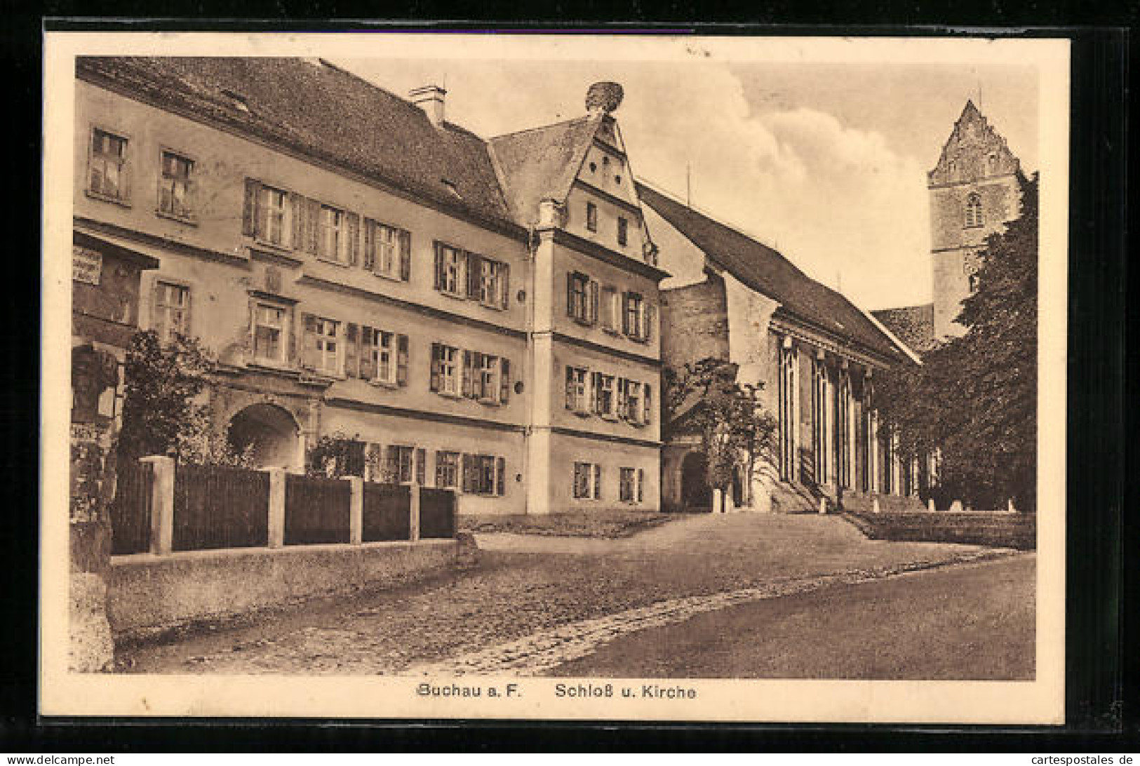 AK Buchau A. F., Schloss Und Kirche  - Bad Buchau