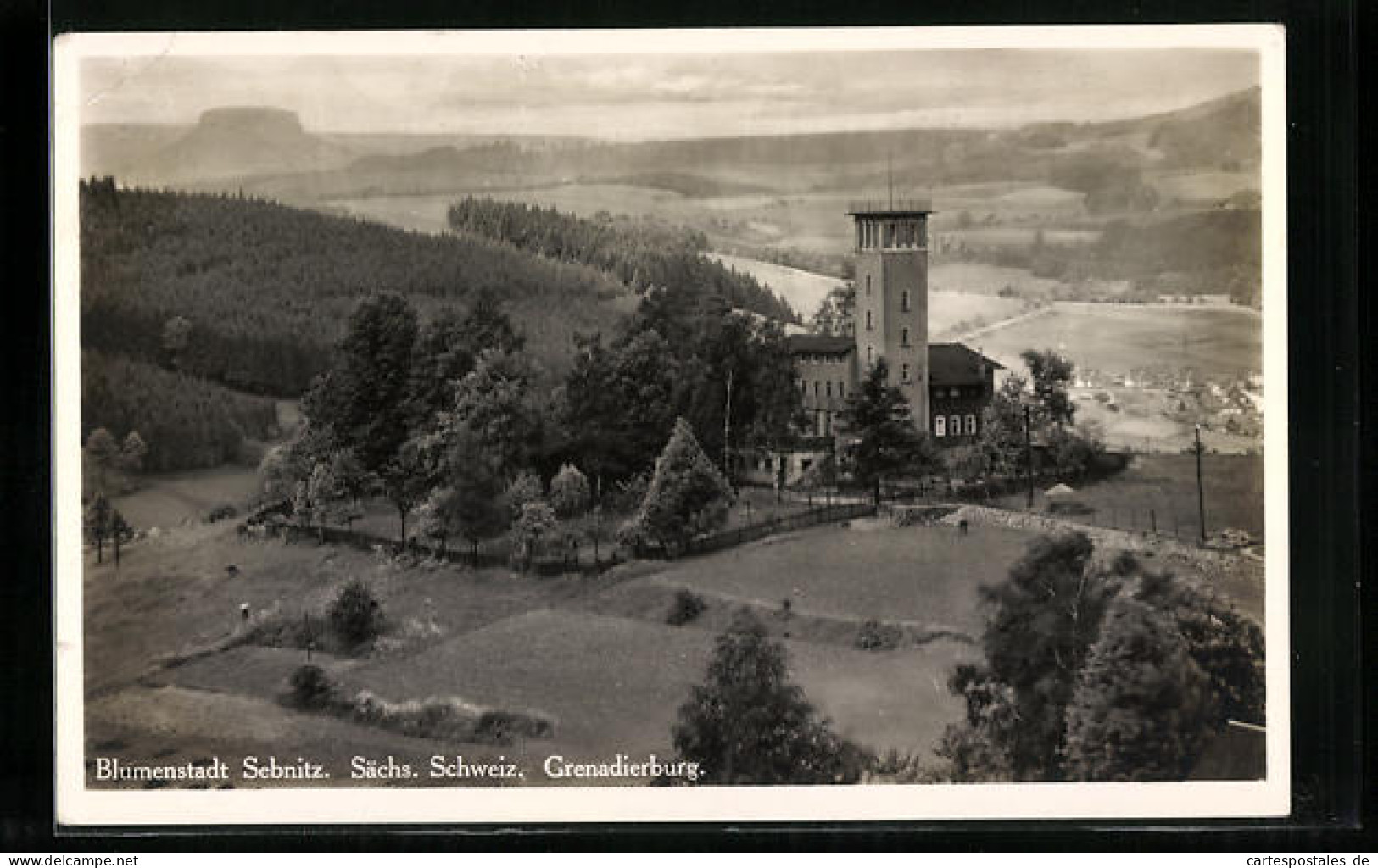 AK Sebnitz /Sächs. Schweiz, Grenadierburg  - Sebnitz