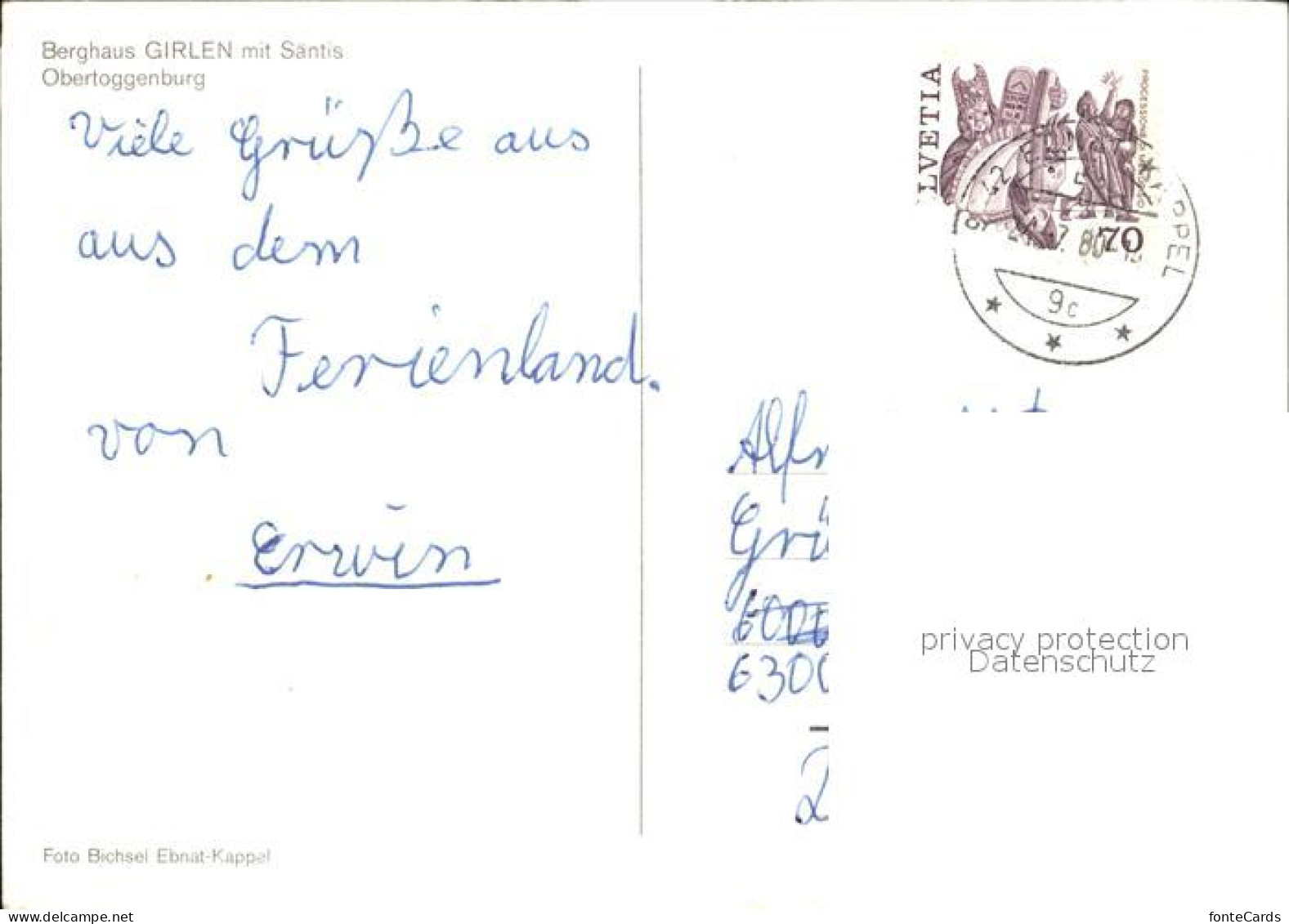 12455564 Obertoggenburg Berghaus Girlen Mit Saentis Appenzeller Alpen Wildhaus - Sonstige & Ohne Zuordnung