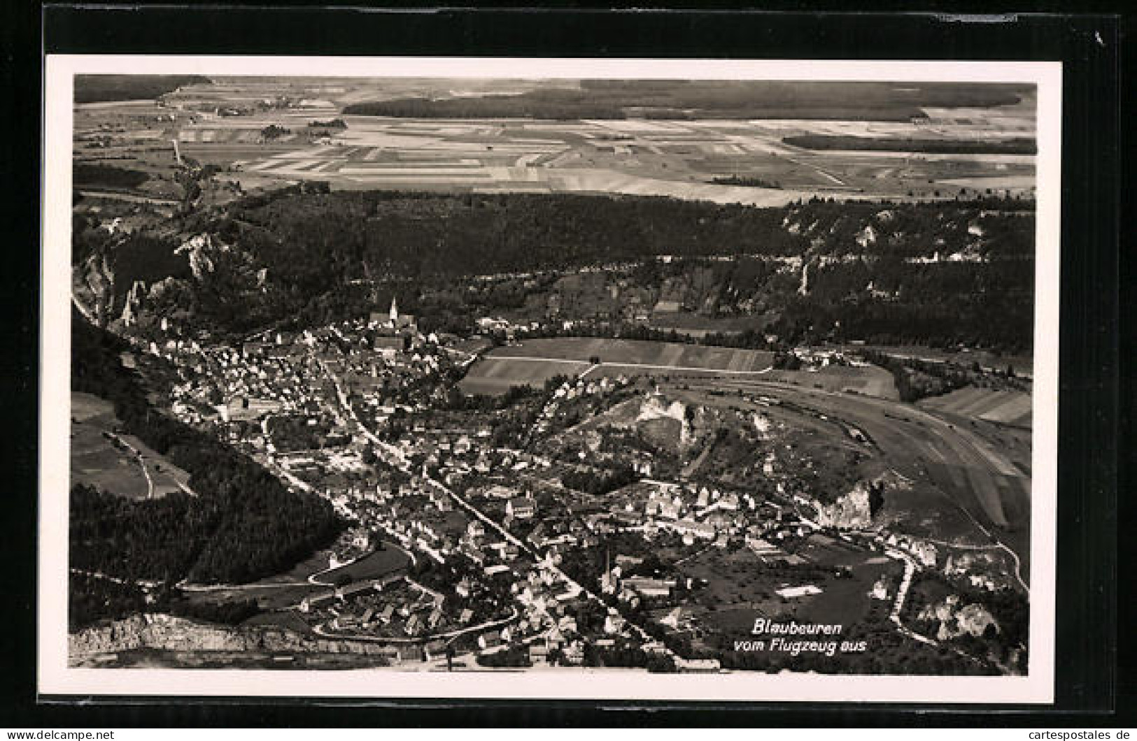 AK Blaubeuren, Totalansicht Vom Flugzeug Aus  - Blaubeuren