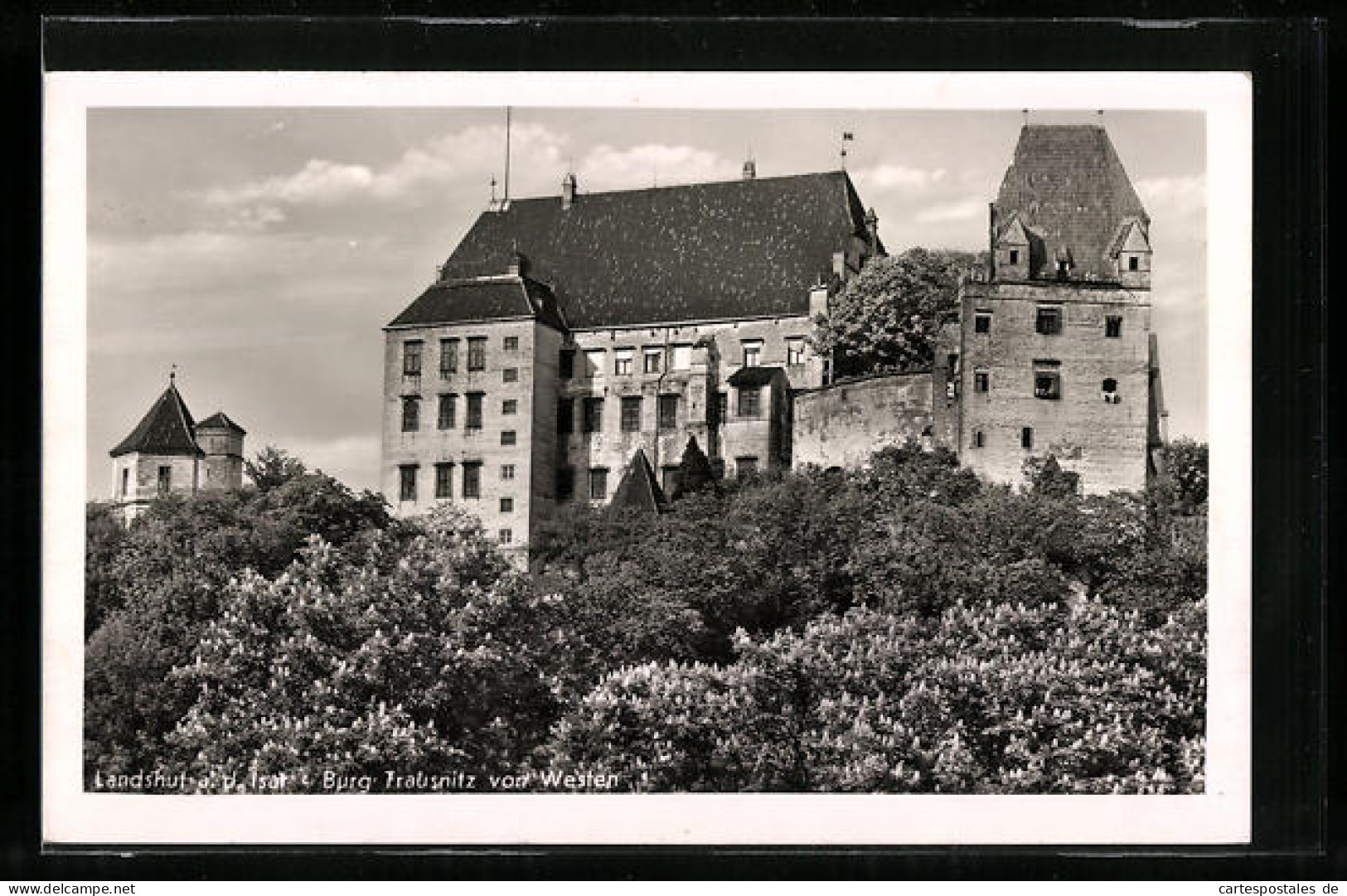 AK Landshut A. D. Isar, Burg Trausnitz Von Westen  - Landshut