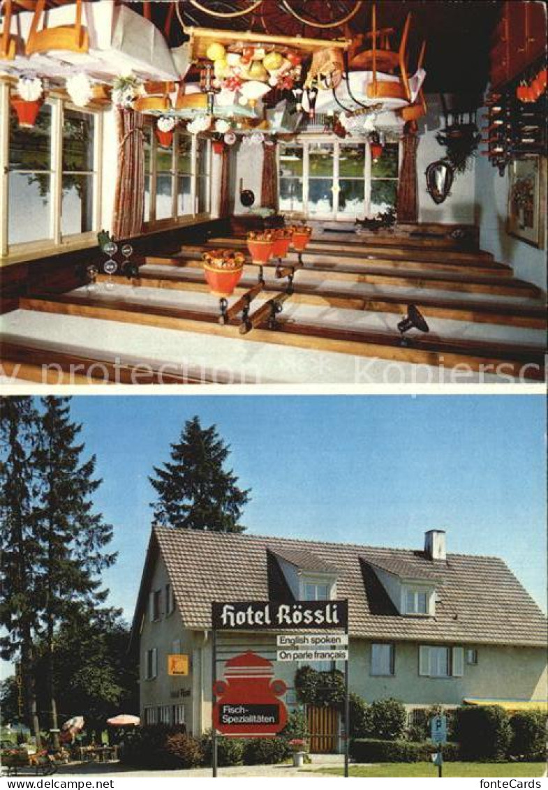12455478 Romanshorn TG Hotel Restaurant Roessli Gartenterrasse Romanshorn - Sonstige & Ohne Zuordnung