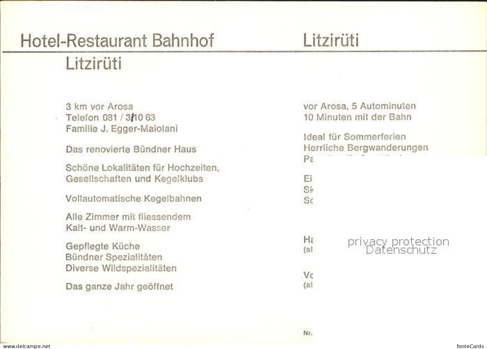 12455472 Litzirueti Hotel Restaurant Bahnhof Gastraeume Terrasse Litzirueti - Sonstige & Ohne Zuordnung