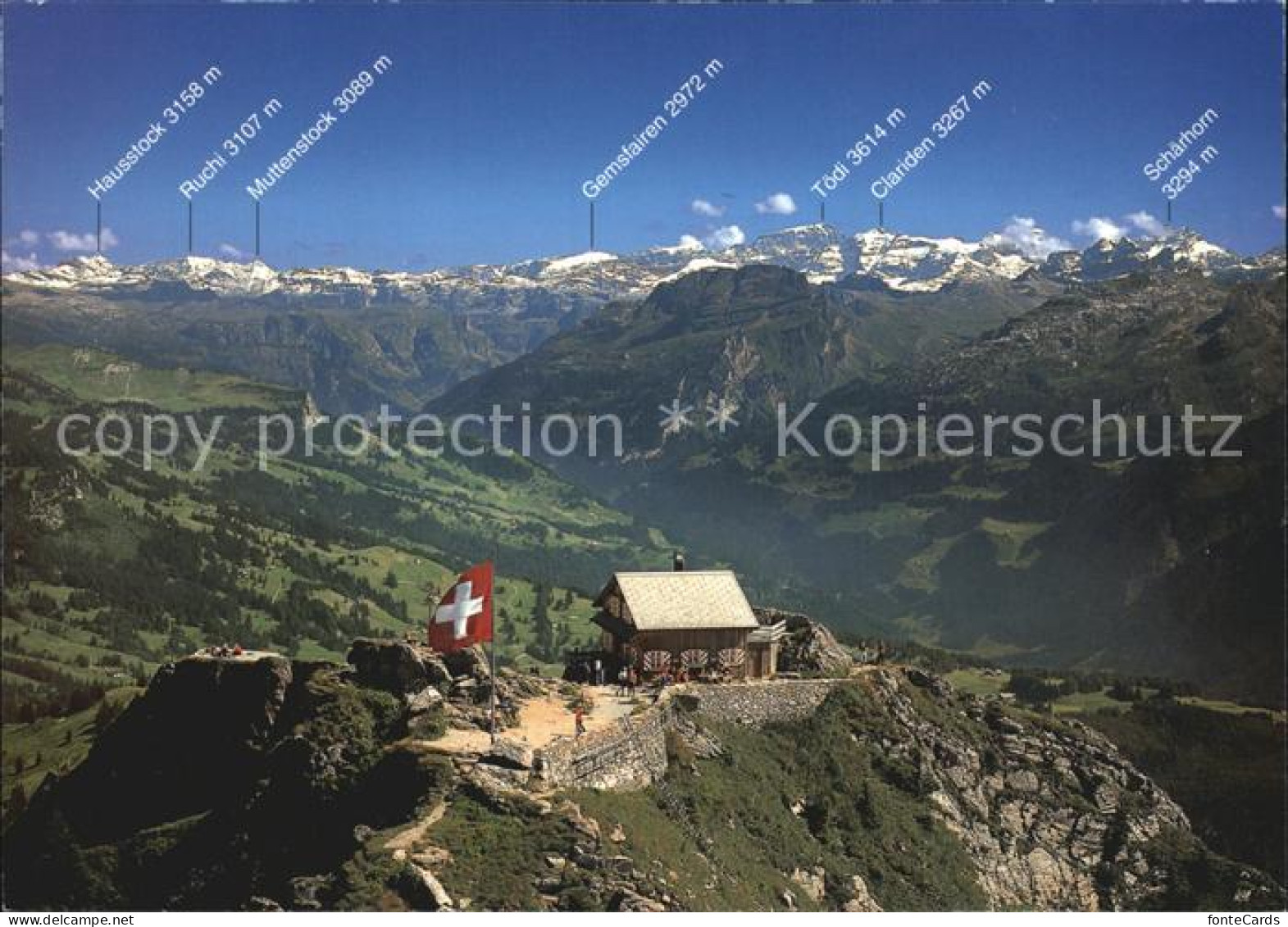 12454941 Grosser Mythen Bergrestaurant Muotatal Alpen Fliegeraufnahme Grosser My - Andere & Zonder Classificatie