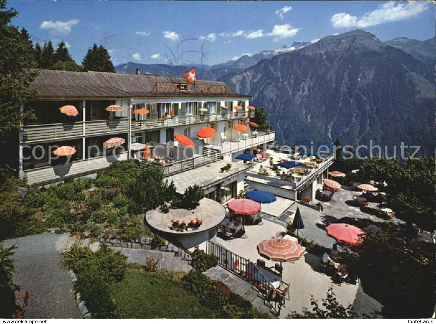 12454644 Braunwald GL Hotel Alpina Terrasse Braunwald - Sonstige & Ohne Zuordnung