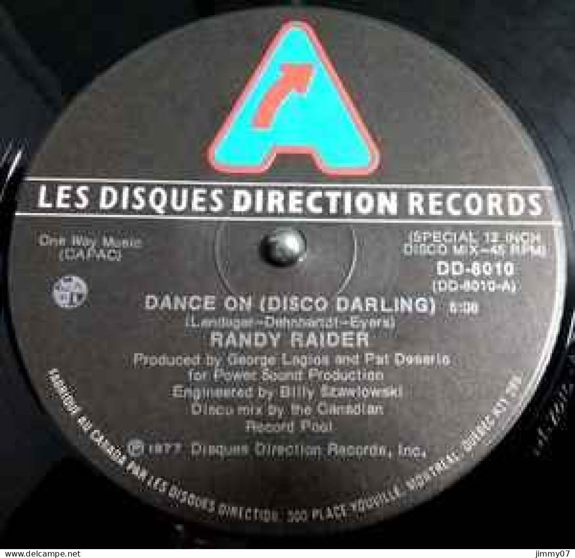 Randy Raider - Dance On (Disco Darling) (12") - 45 Rpm - Maxi-Single