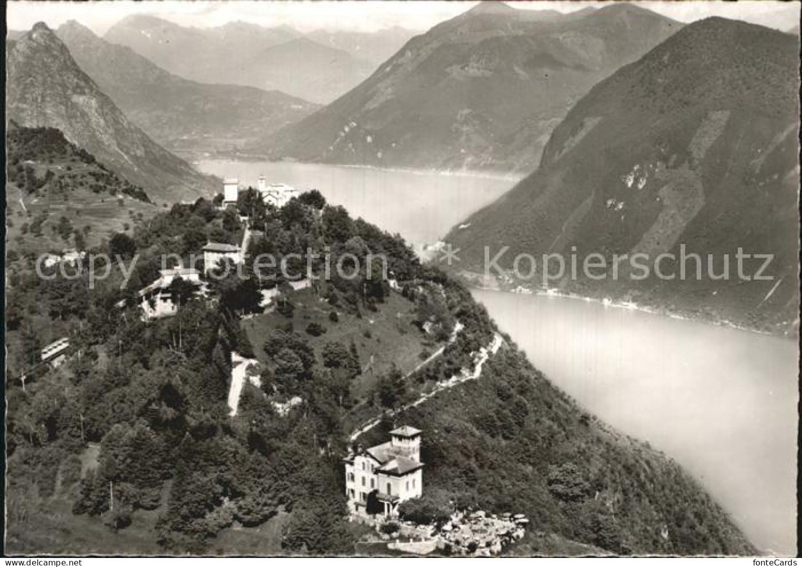 12453864 Monte Bre Lugano Villaggio Lago Di Lugano Alpi Luganersee Monte Bre Lug - Sonstige & Ohne Zuordnung