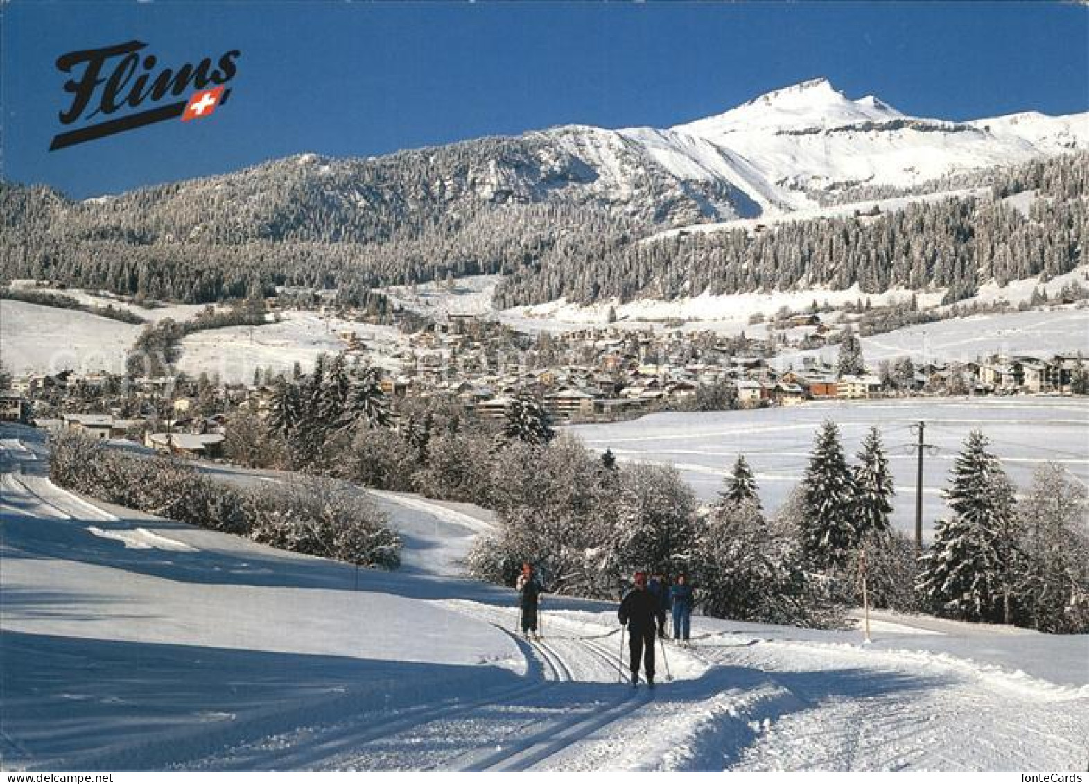 12451252 Flims GR Langlaufloipe Flims Dorf - Sonstige & Ohne Zuordnung