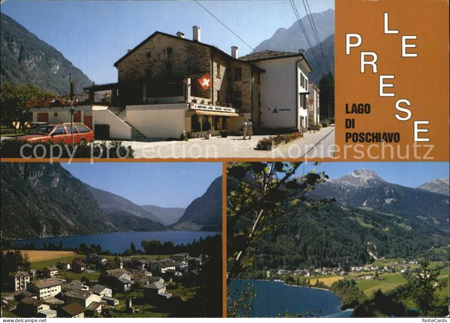 12450924 Le Prese Fliegeraufnahme Ferienhaus Sertori-Lardi Lago-di-Poschiavo Le  - Sonstige & Ohne Zuordnung