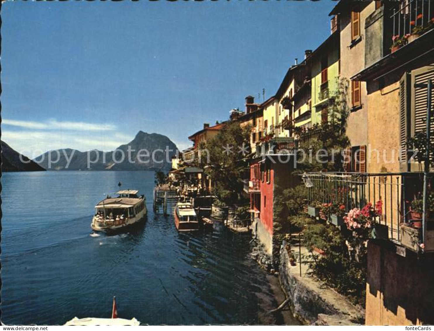 12450913 Gandria TI Haeuserpartie Am Lago Di Lugano Gandria TI - Autres & Non Classés
