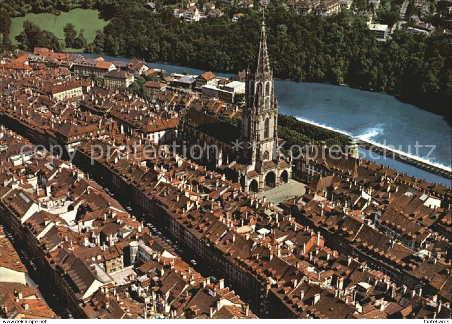 12450883 Bern BE Fliegeraufnahme Muenster Aare Bern - Altri & Non Classificati