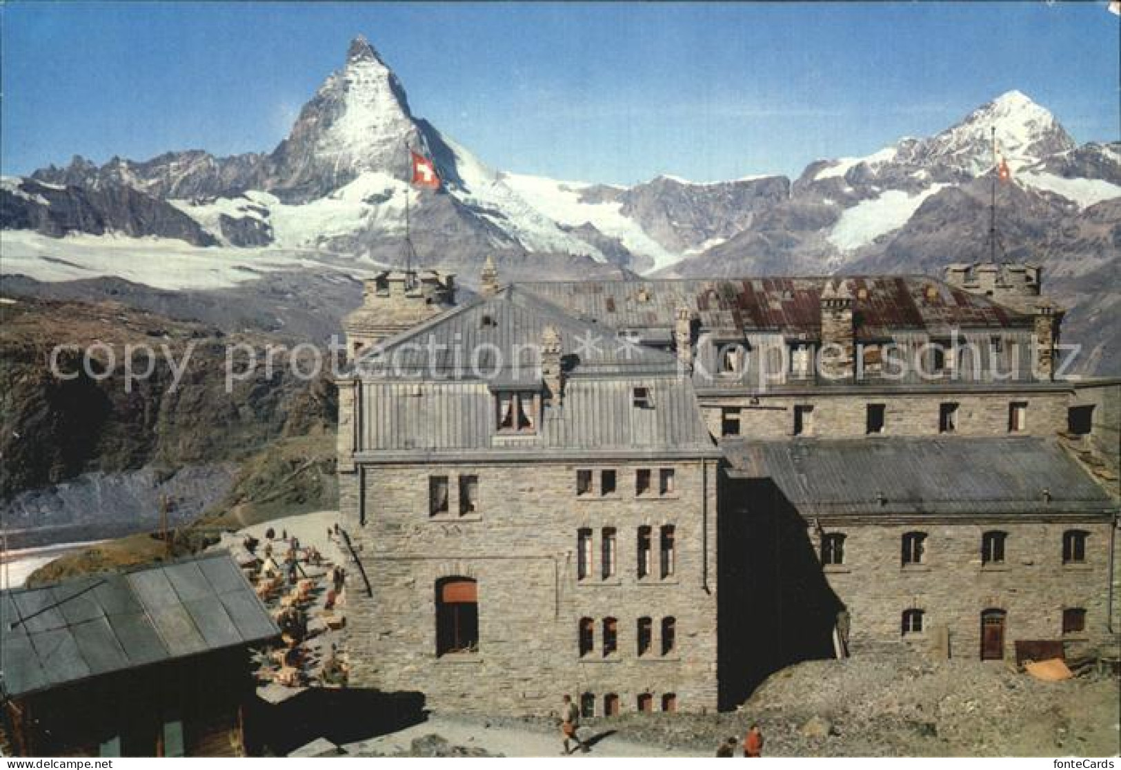 12449793 Zermatt VS Kulmhotel Gornergrat Mit Matterhorn Und Dt. Blanche  - Other & Unclassified