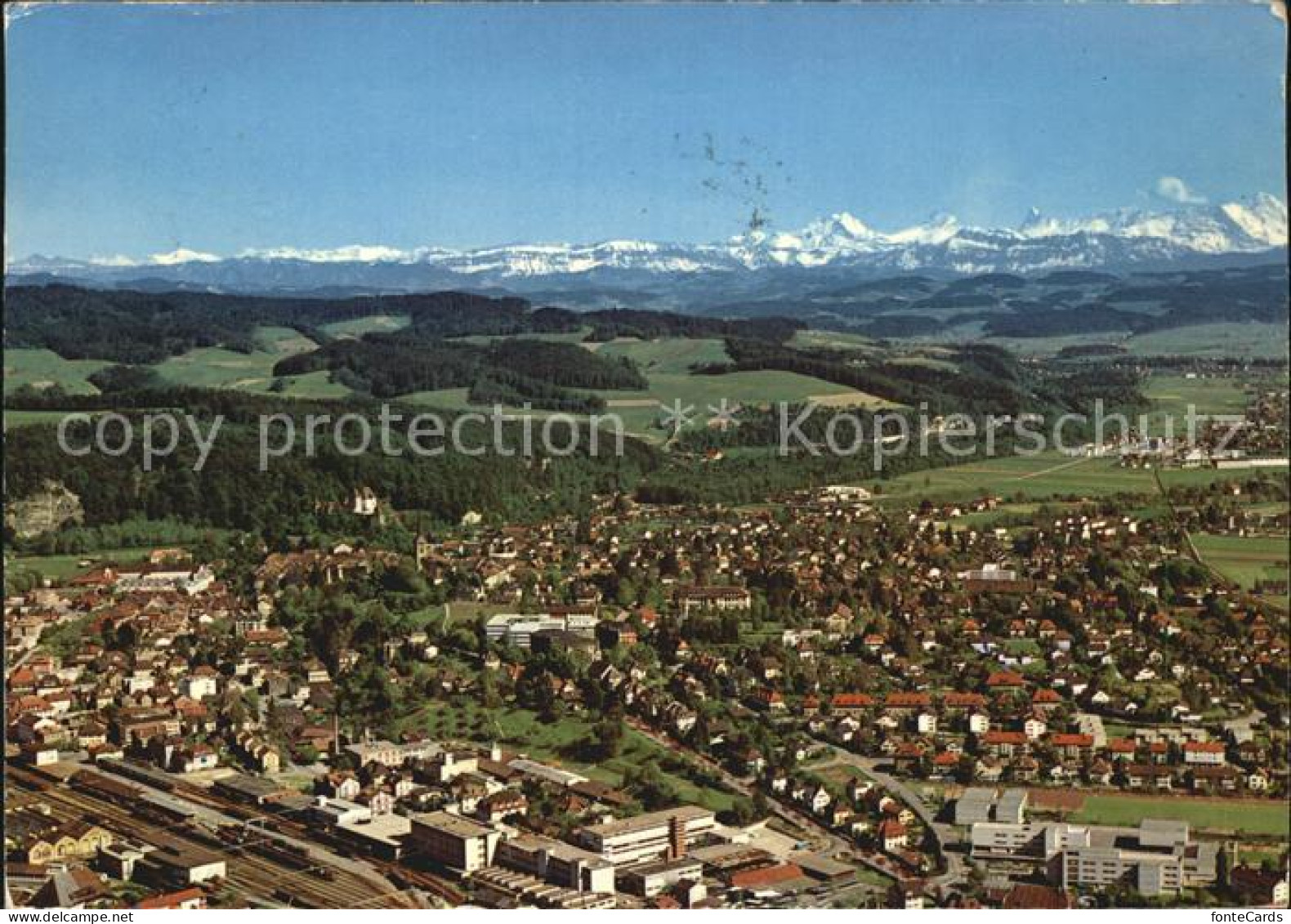 12449610 Burgdorf Bern Fliegeraufnahme Mit Alpen Burgdorf - Sonstige & Ohne Zuordnung