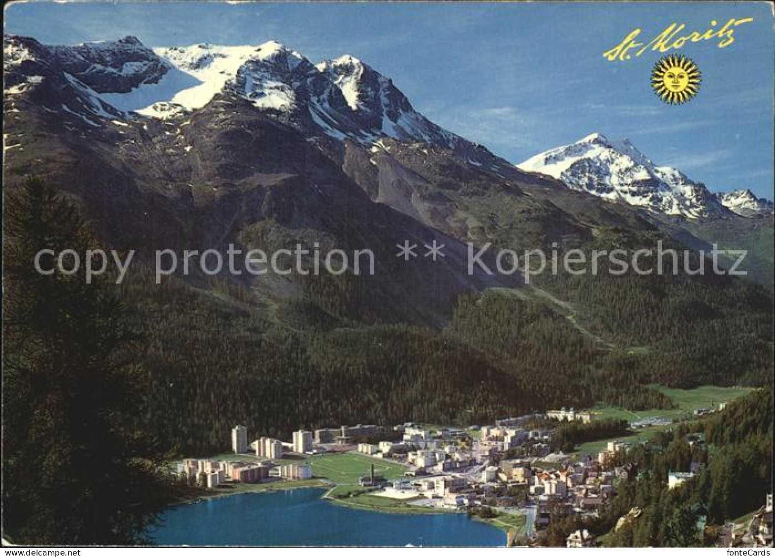 12445872 St Moritz Bad GR Panorama St Moritz - Sonstige & Ohne Zuordnung