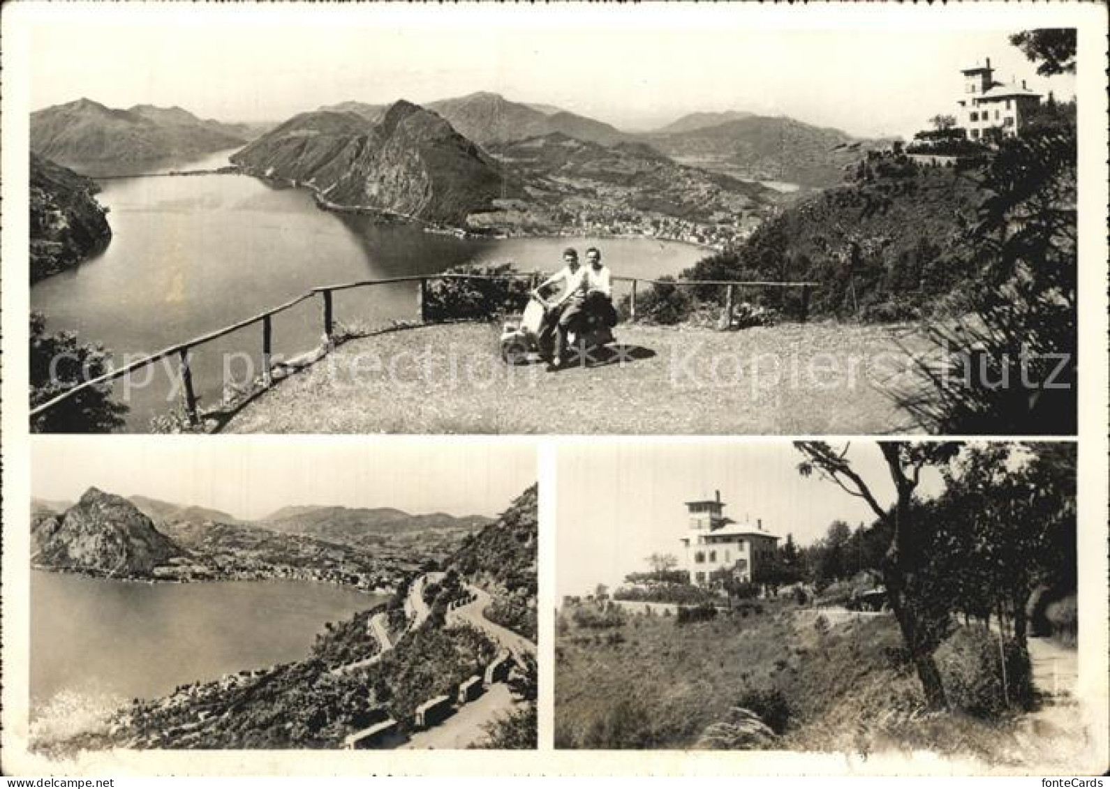 12443921 Monte Bre Lugano Panorama Teilansicht  Monte Bre Lugano - Sonstige & Ohne Zuordnung