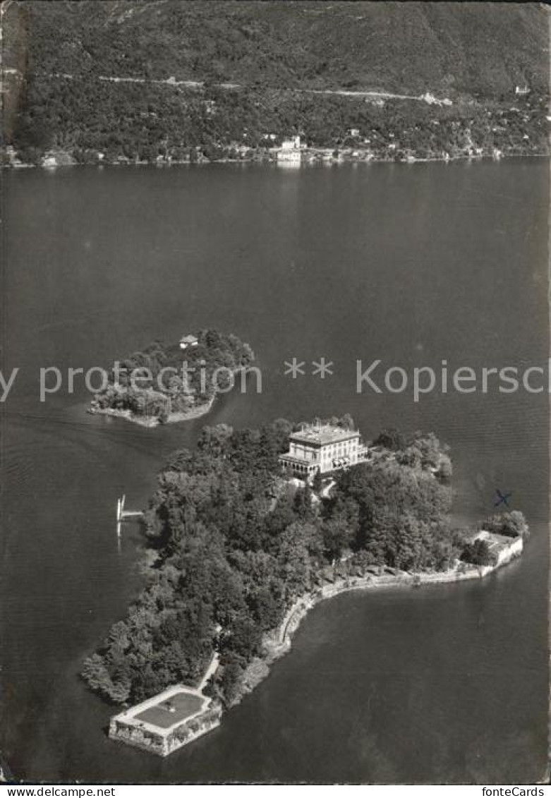 12443311 Isole Di Brissago Parco Botanico Del Cantone Ticino Fliegeraufnahme Iso - Sonstige & Ohne Zuordnung